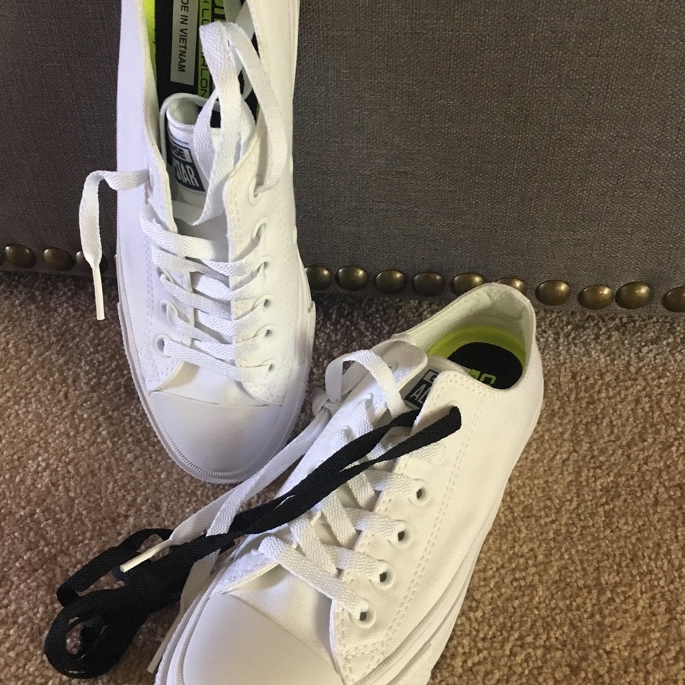 All white converse